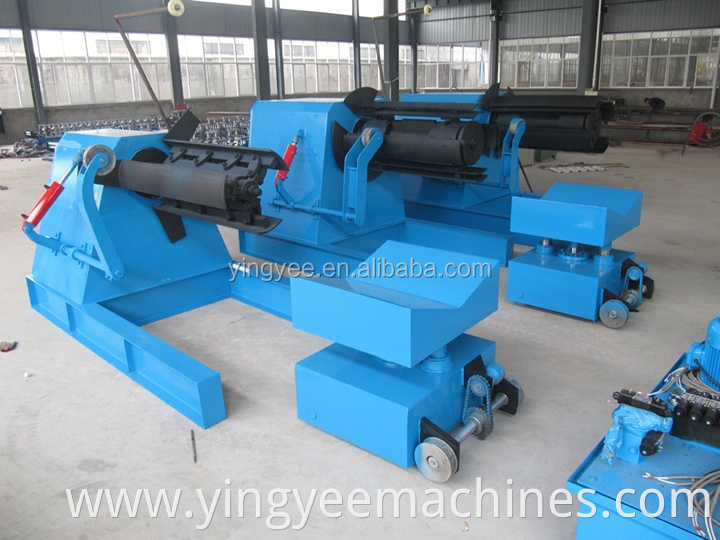 high quality 10T Hydraulic Full Automatic Steel Coil Decoiler For Sale